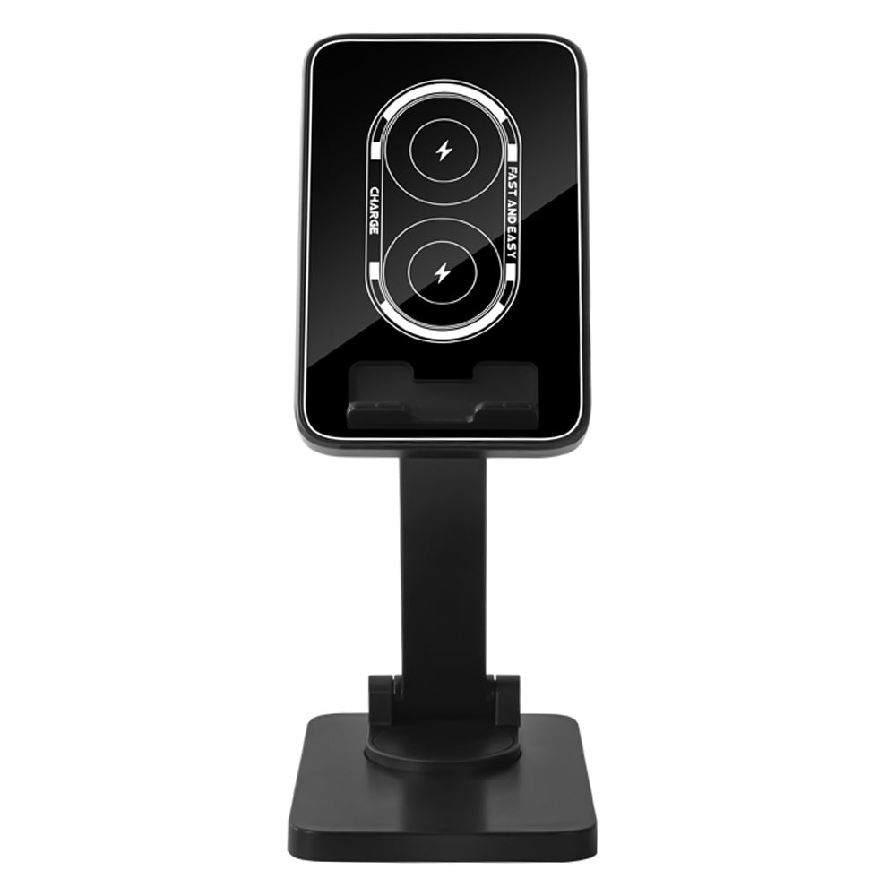 H12 15W Wireless Charger Foldable Desk Phone Holder Portable Charging Stand for Desktop Live Streaming H12 15W Wireless Charger Foldable Desk Phone Holder Portable Charging Stand for Desktop Live Streaming